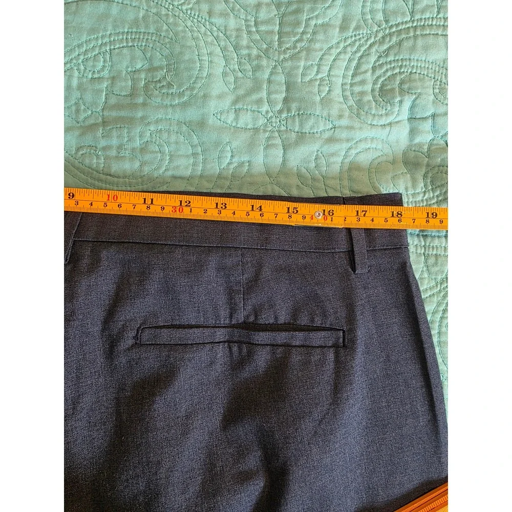 Banana Republic Slim Fit Core Temp Chino Blue Heather Mens 35x32 Pants 603132-10